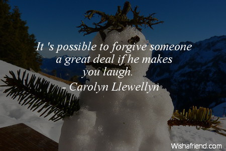 laughter-It 's possible to forgive