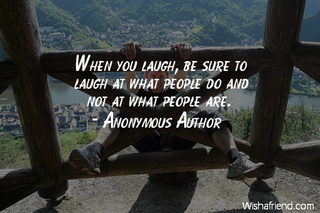 laughter-When you laugh, be sure