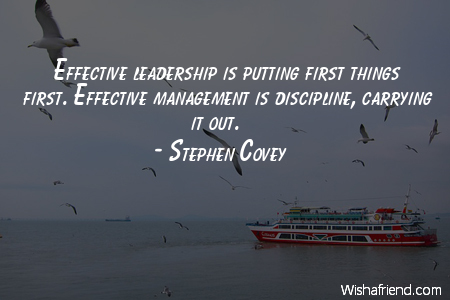 leadership-Effective leadership is putting first