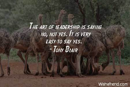 leadership-The art of leadership is