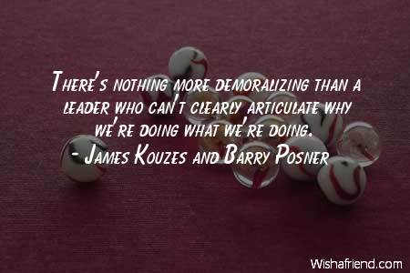 leadership-There's nothing more demoralizing than