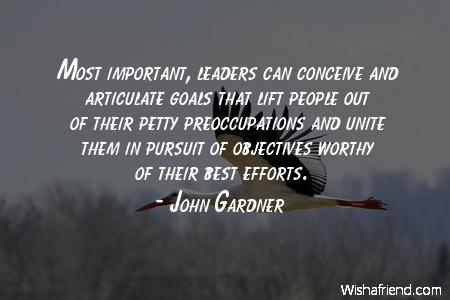 leadership-Most important, leaders can conceive