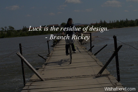 luck-Luck is the residue of