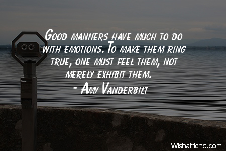 manners-Good manners have much to