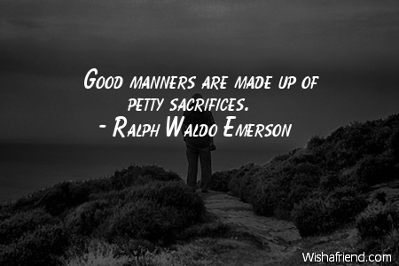 manners-Good manners are made up