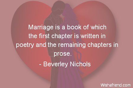 marriage-Marriage is a book of