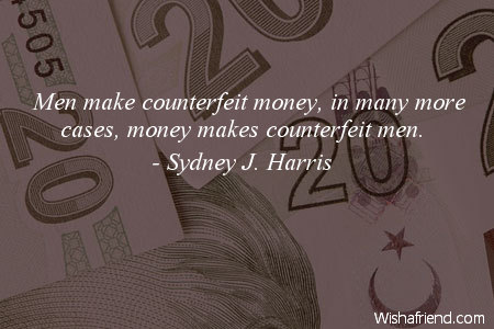 money-Men make counterfeit money, in