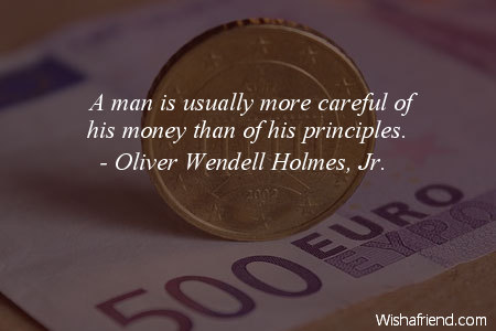 money-A man is usually more