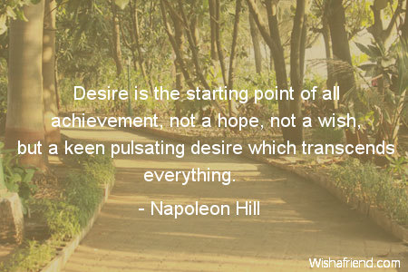 motivational-Desire is the starting point