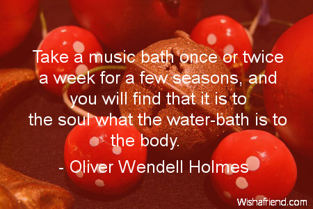 music-Take a music bath once