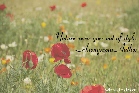 nature-Nature never goes out of