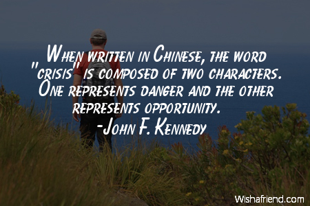 opportunity-When written in Chinese, the