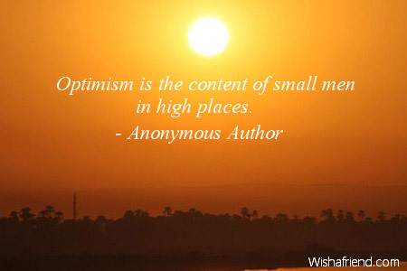 optimism-Optimism is the content of