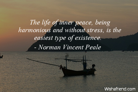 peace-The life of inner peace,