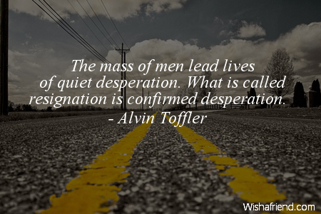 perspective-The mass of men lead