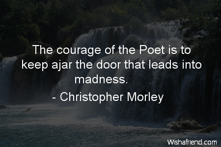 poetry-The courage of the Poet