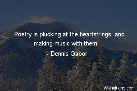 poetry-Poetry is plucking at the