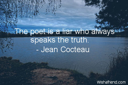 poetry-The poet is a liar