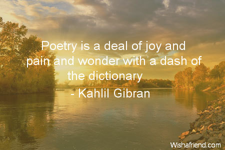 poetry-Poetry is a deal of