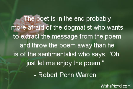 poetry-The poet is in the