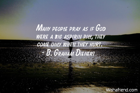 prayer-Many people pray as if