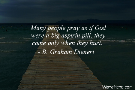 prayer-Many people pray as if