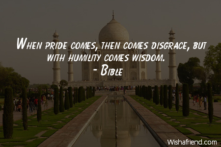 pride-When pride comes, then comes