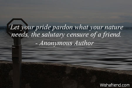 pride-Let your pride pardon what