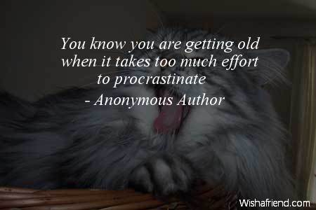 procrastination-You know you are getting