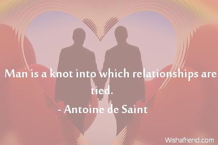 relationship-Man is a knot into