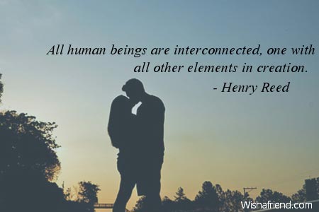 relationship-All human beings are interconnected,