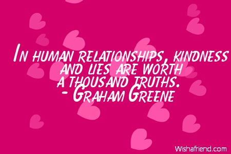 relationship-In human relationships, kindness and