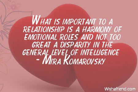 relationship-What is important to a