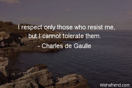 respect-I respect only those who