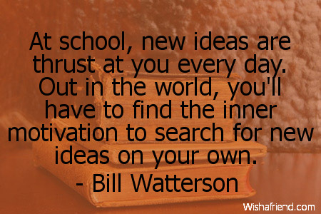 school-At school, new ideas are