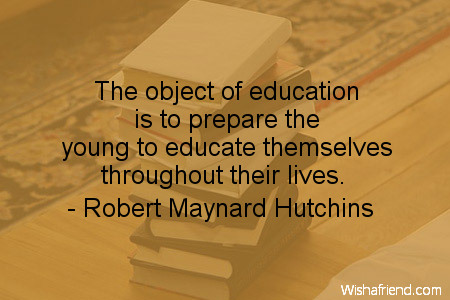 school-The object of education is