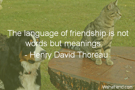 shortfriendshipquotes-The language of friendship is