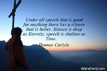 silence-Under all speech that is