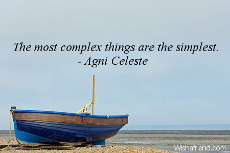 simplicity-The most complex things are