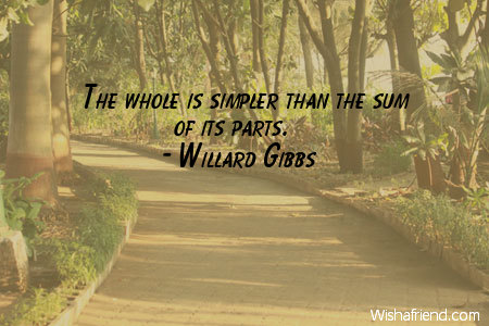 simplicity-The whole is simpler than