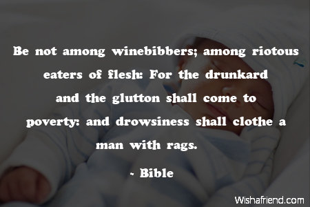 sleep-Be not among winebibbers; among