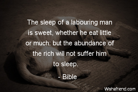 sleep-The sleep of a labouring