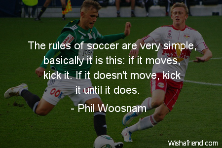 soccer-The rules of soccer are