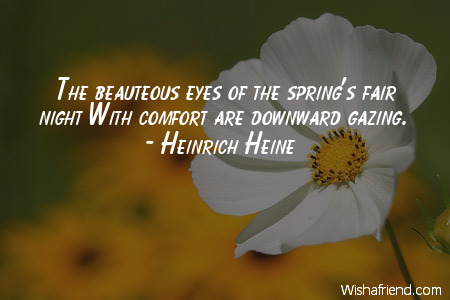 spring-The beauteous eyes of the