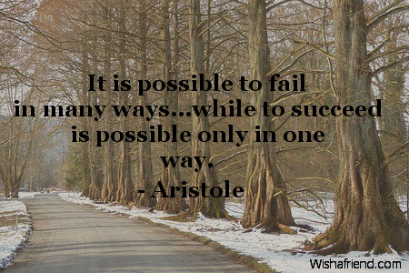 success-It is possible to fail