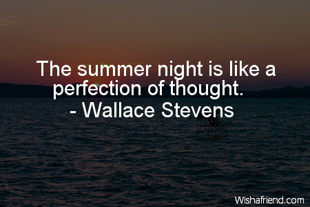 summer-The summer night is like