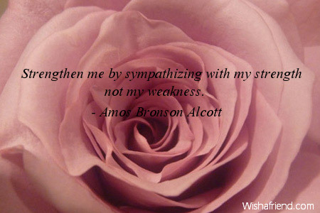 sympathy-Strengthen me by sympathizing with