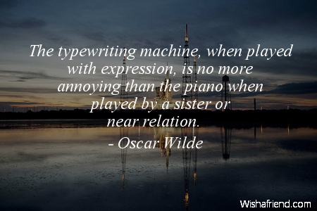 technology-The typewriting machine, when played
