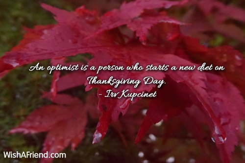 thanksgiving-An optimist is a person