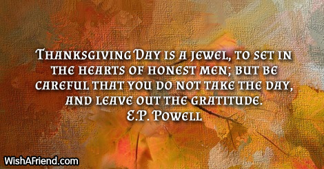 thanksgiving-Thanksgiving Day is a jewel,